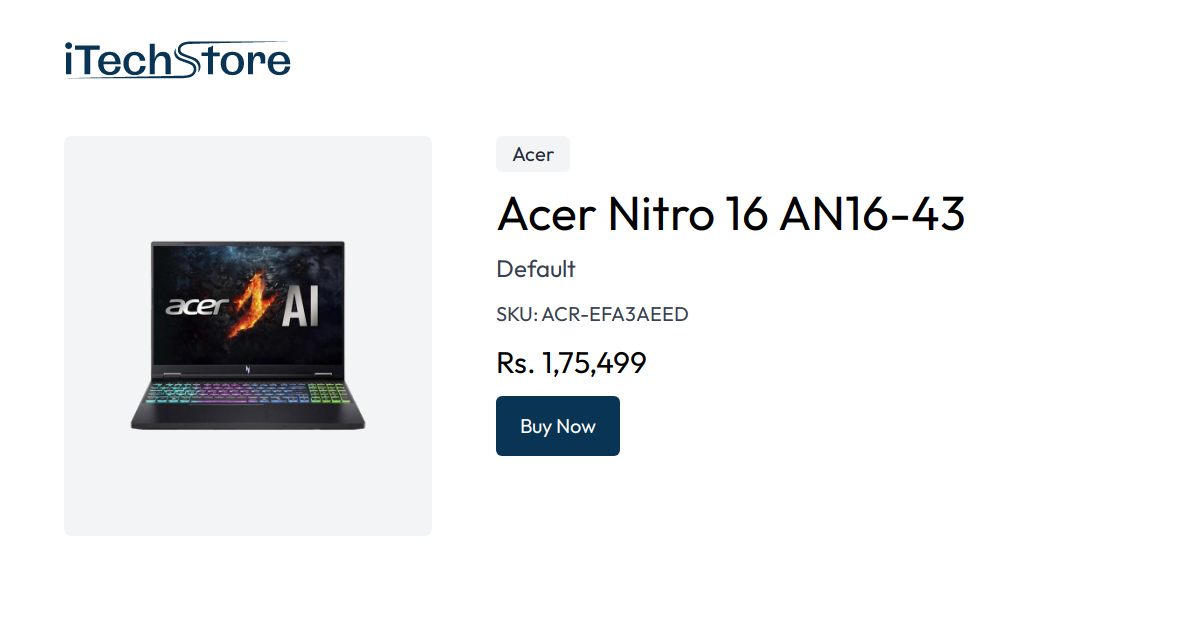 Acer Nitro 16 AN16-43 - iTechStore