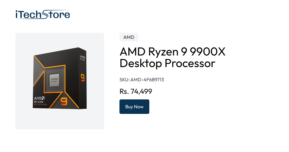 AMD Ryzen 9 9900X Desktop Processor - iTechStore