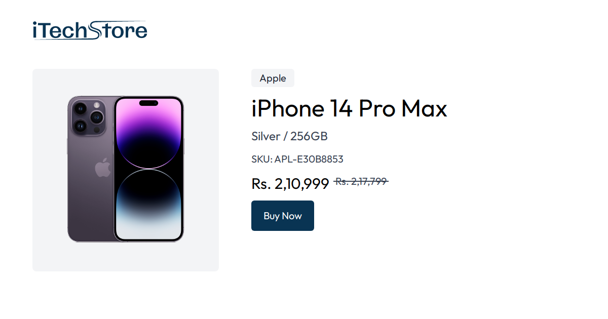 iPhone 14 Pro Max - Silver / 256GB - iTechStore