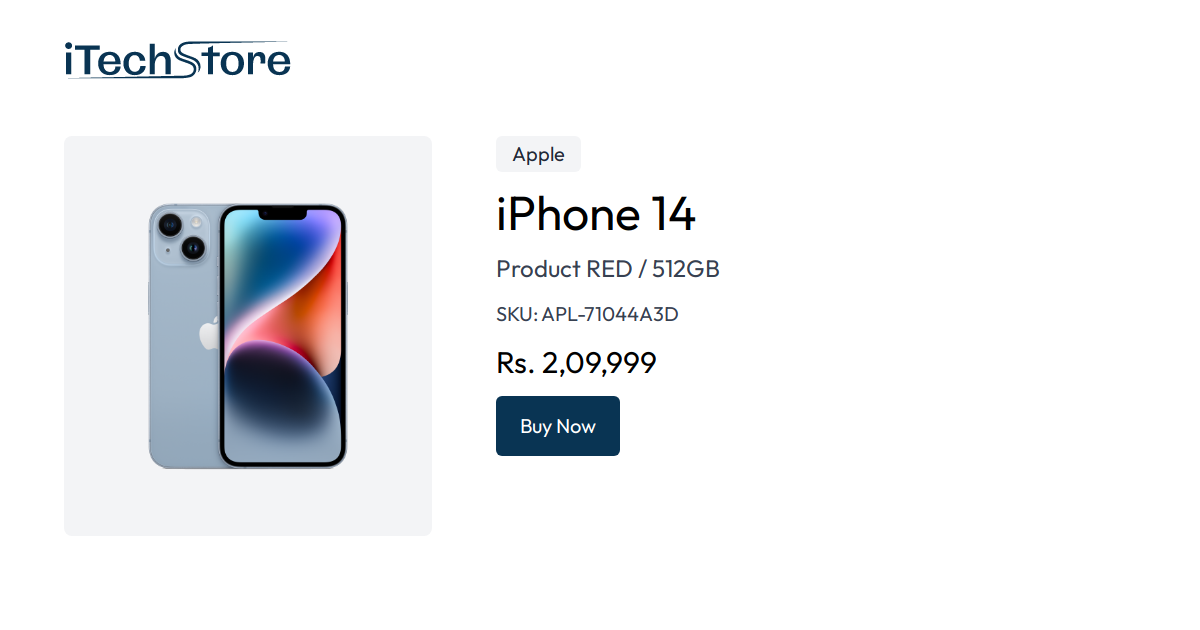 iPhone 14 - Product RED / 512GB - iTechStore