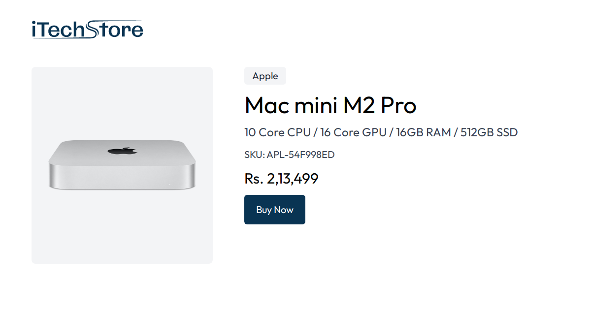 M2 Pro Mac mini 16GB 512GB SSD Mac Mini M2 Pro (2023) - Logic