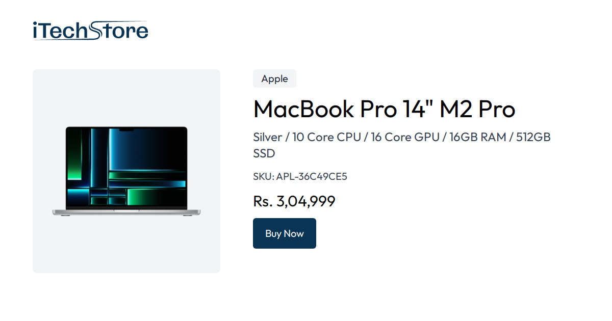 MacBook Pro 14" M2 Pro - Silver / 10 Core CPU / 16 Core GPU / 16GB RAM ...