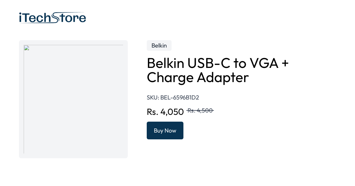 Belkin USB-C to VGA + Charge Adapter