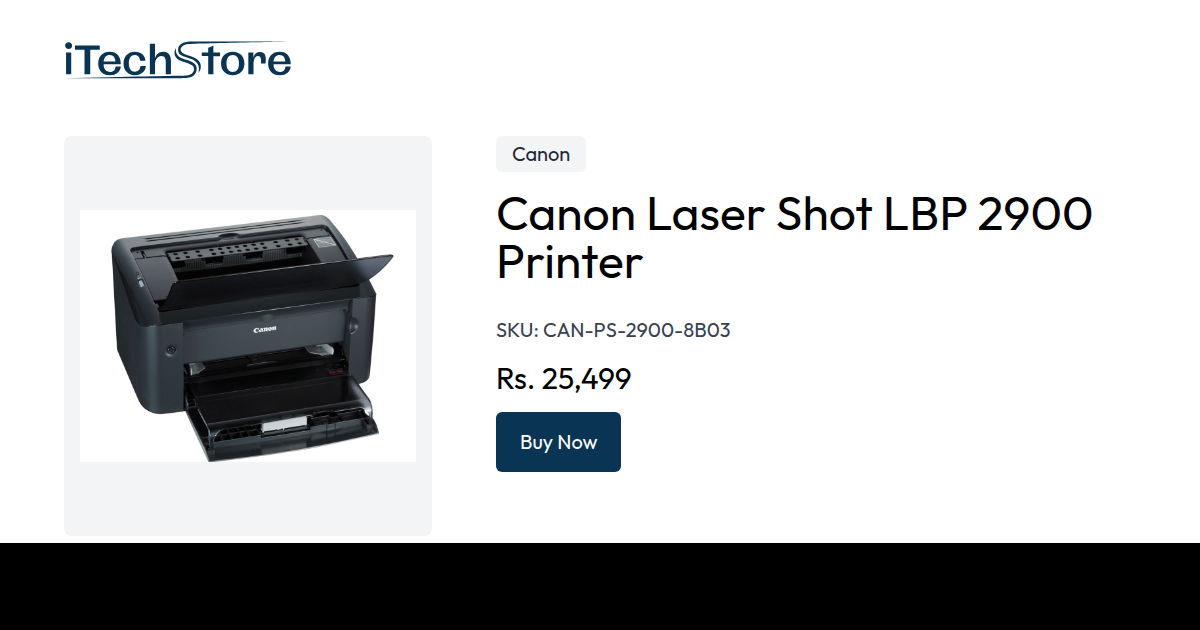 Canon Laser Shot LBP 2900 Printer - iTechStore