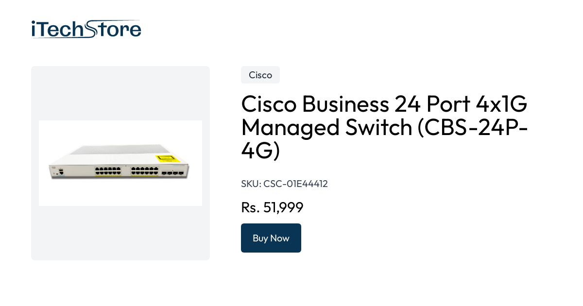 Cisco Business Port X G Managed Switch Cbs P G Itechstore