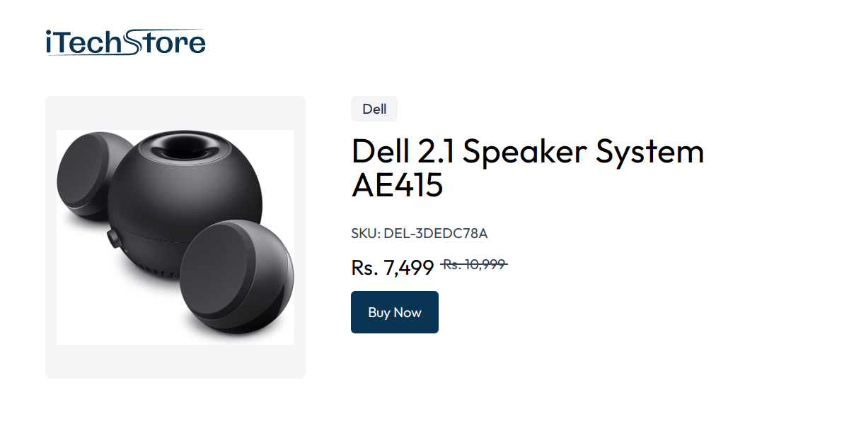 Dell 2.1 Speaker System AE415 - Black - iTechStore