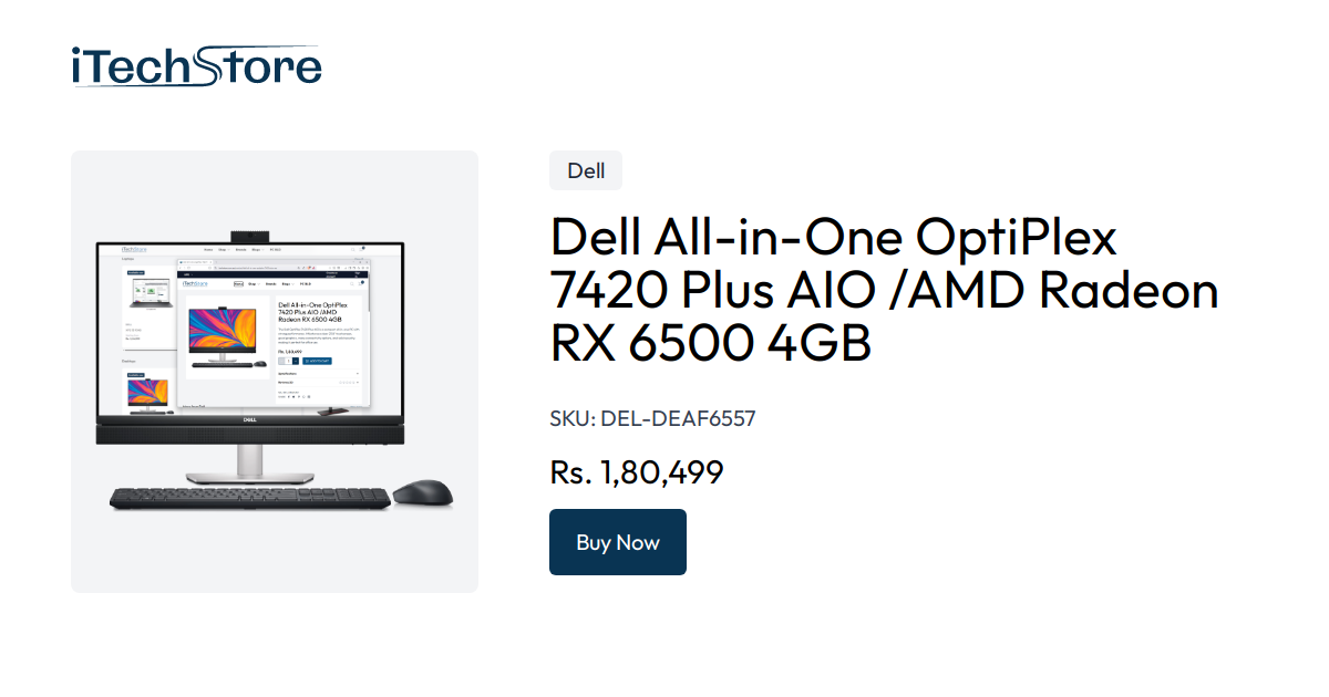 Dell All-in-One OptiPlex 7420 Plus AIO /AMD Radeon RX 6500 4GB - iTechStore