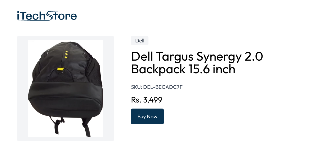 Dell targus synergy 2025 2.0 backpack 15.6 inch