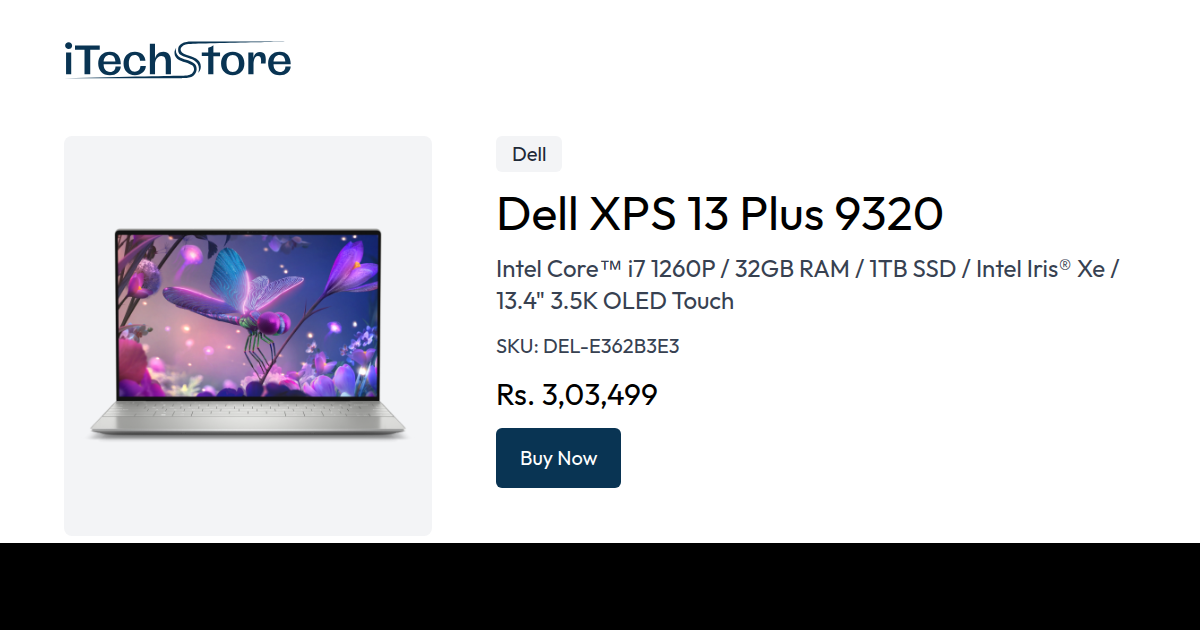 Dell XPS 13 i7 12th gen - iTechStore