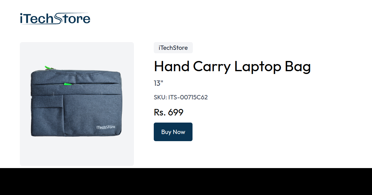 Hand Carry Laptop Bag iTechStore