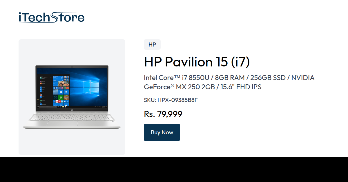 Hp pavilion 8gb ram i7 outlet