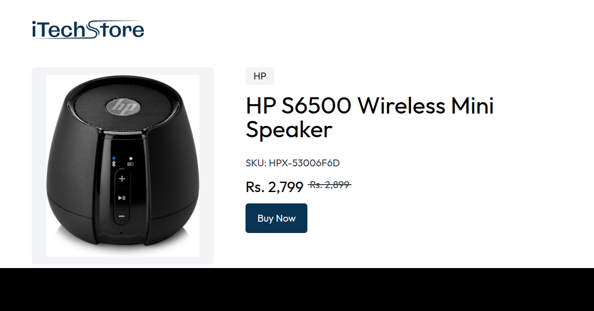 Hp black s6500 wireless hot sale speaker