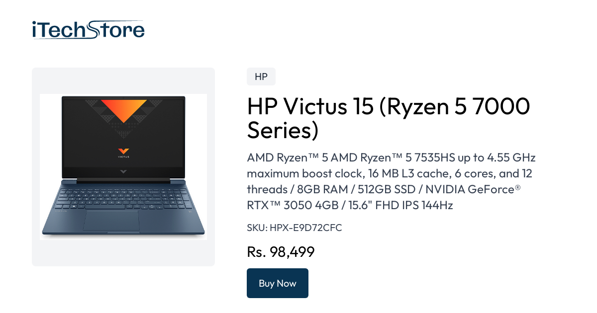 HP Victus 15 (2022) Price (20 Jul 2024) Specification, 06/06/2024