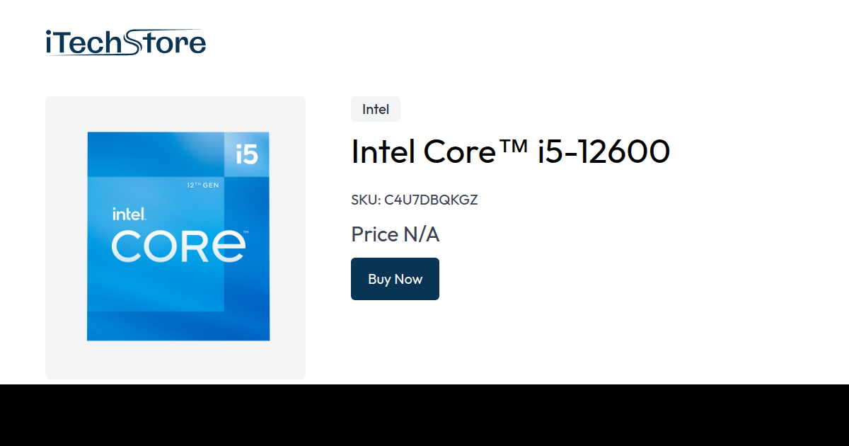 Intel Core™ i5-12600 - iTechStore