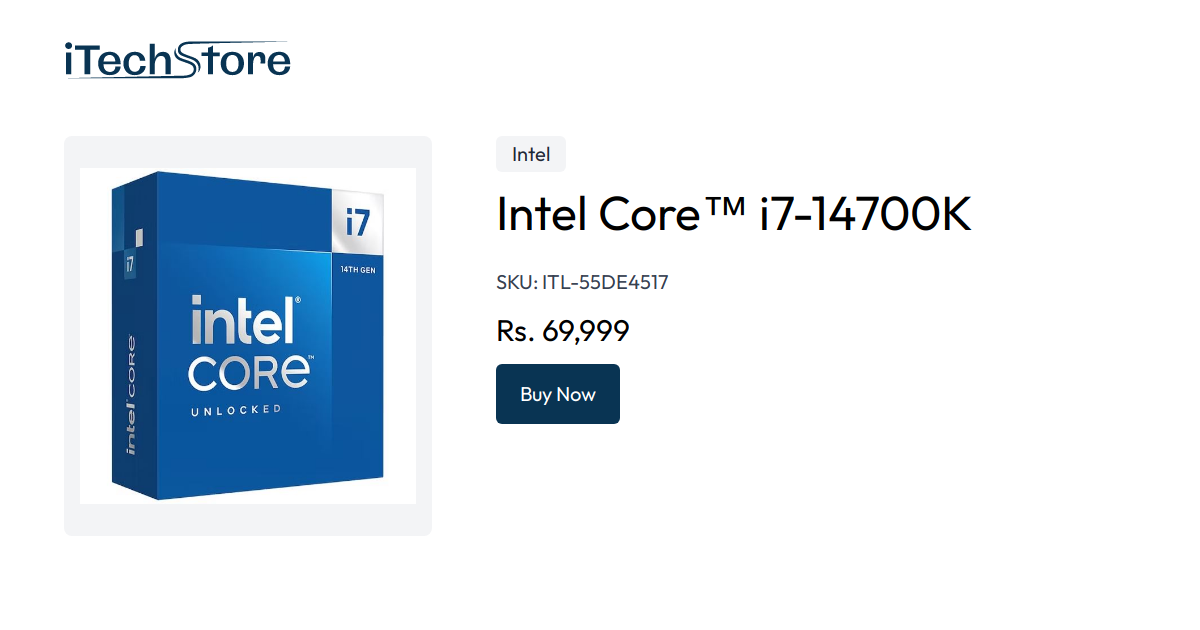 Intel Core™ i7-14700K - iTechStore