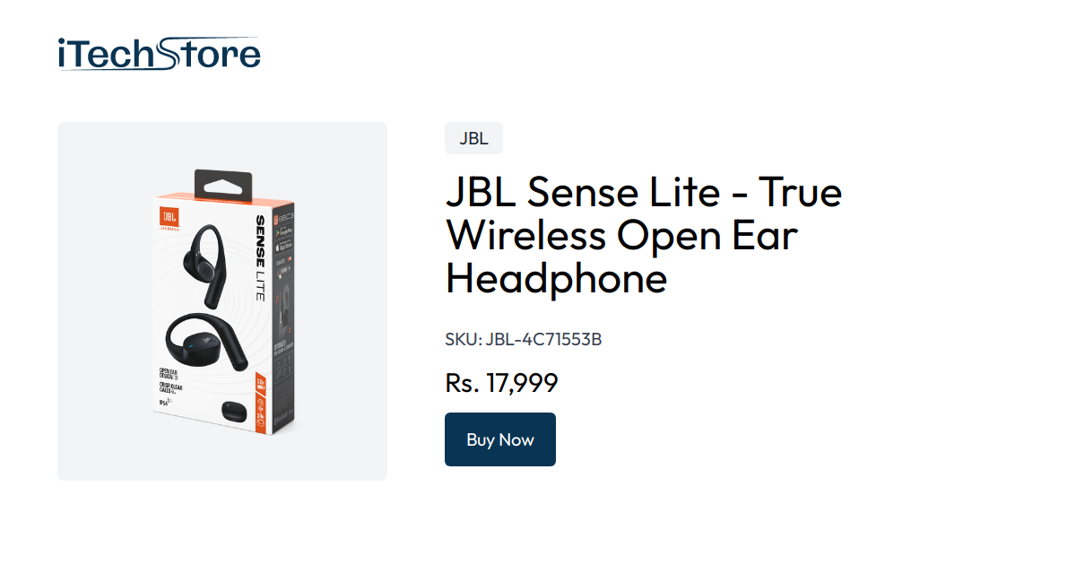 JBL Sense Lite - True Wireless Open Ear Headphone - iTechStore