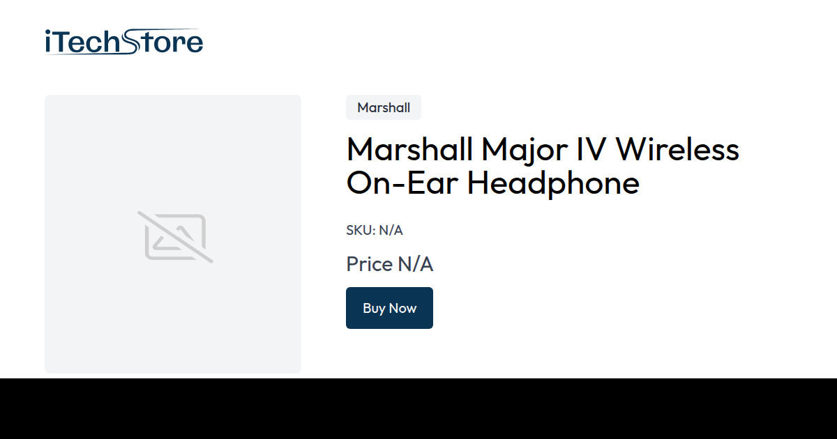 Marshall Major IV Wireless On-Ear Headphone - iTechStore