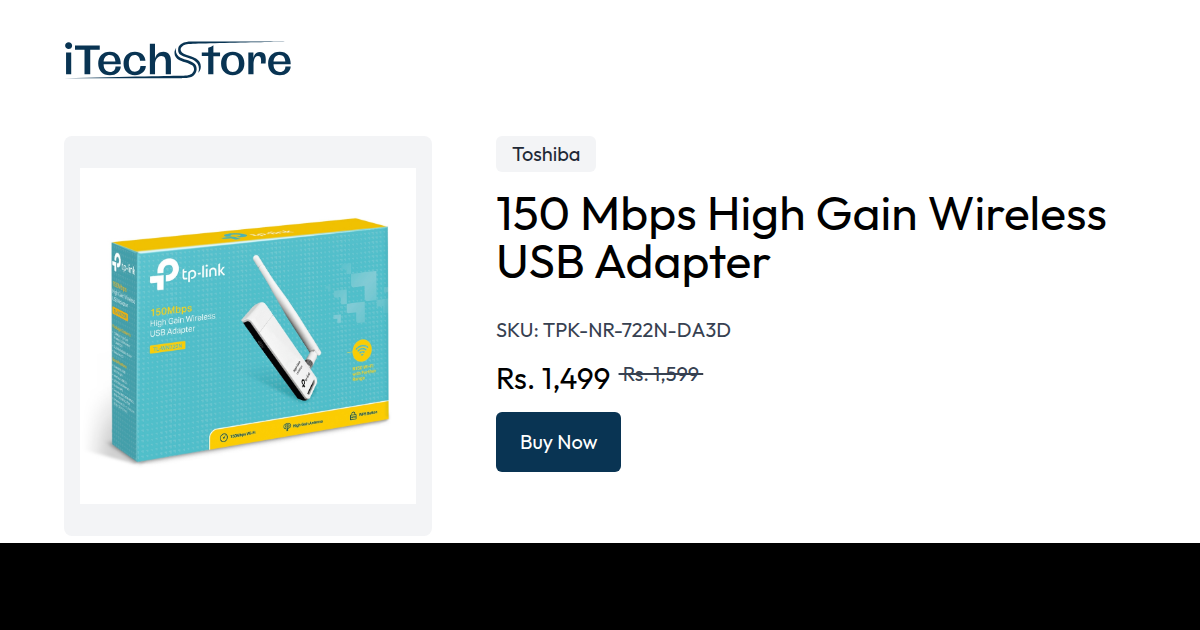 150 Mbps High Gain Wireless USB Adapter - iTechStore