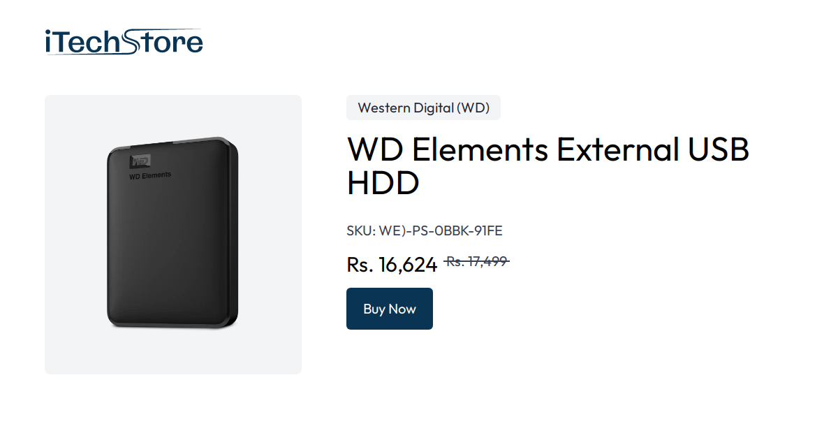 WD Elements External USB HDD iTechStore